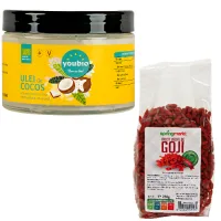 Pachet Ulei de Cocos organic 500ml, Youbio + Fructe de Goji 