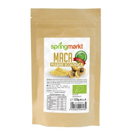 Maca pulbere ecologica, 125g, springmarkt