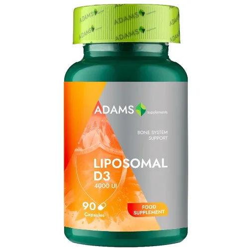 Liposomal D3 4000UI, 90cps, Adams Supplements