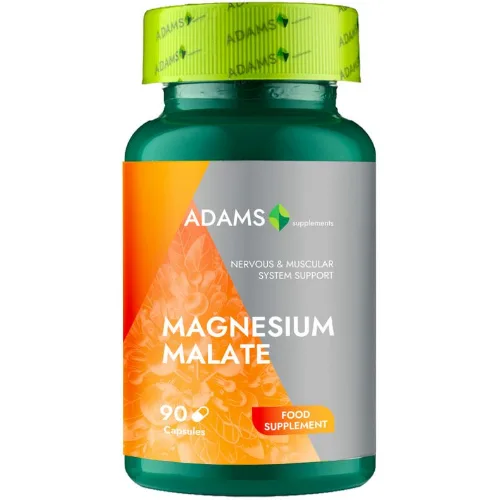 Magneziu Malate, 90cps, Adams Supplements