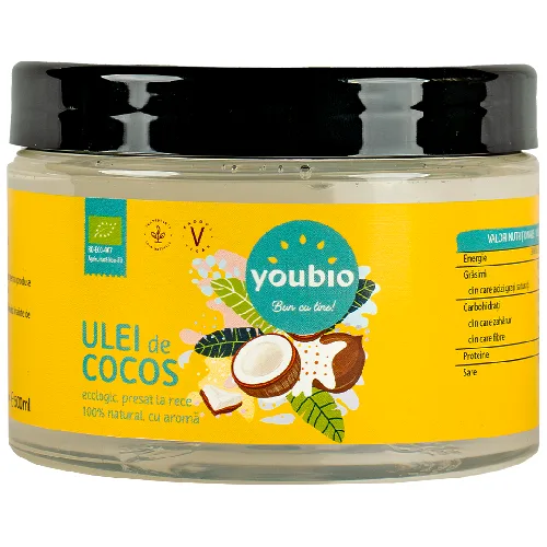 Ulei de Cocos organic 500ml, Youbio