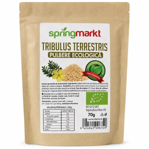 Tribulus Terrestris, pulbere ecologica, 70g, springmarkt