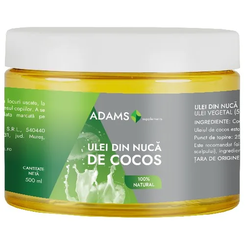 Ulei de Cocos BIO Virgin, presat la rece 500ml