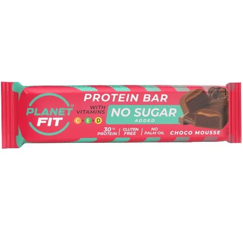 Baton proteic ​​cu vitamine, Choco Mousse, 40g, Brain Foods