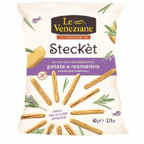 Stecket Snack din Cartofi cu Rozmarin, 60g, LeVeneziane